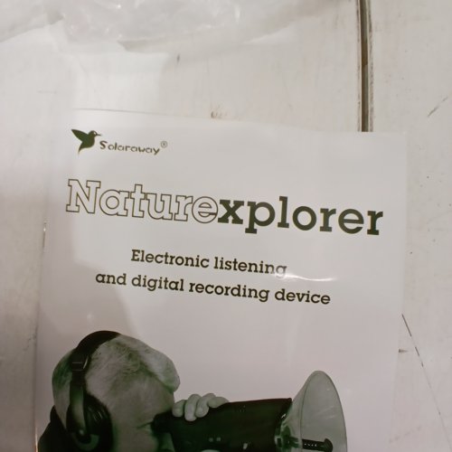 SOLARAWAY NATUREXPLORER ELECTRONIC LISTENING & DIGITAL RECORDING DEVICE, HEADPHONES INCLUDED - BLACK image 2