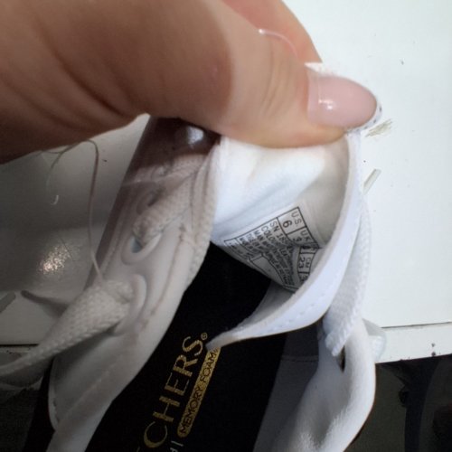 WOMEN'S SKECHERS CORDOVA SNEAKER SHOES - 6 - WHITE/BLACK (STYLE: 9886006) image 5