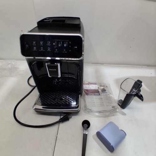 PHILIPS 3200 SERIES LATTEGO FULLY AUTOMATIC ESPRESSO MACHINE WITH BUILT-IN GRINDER & MILK FROTHER - BLACK (MODEL: EP3241/54) image 13