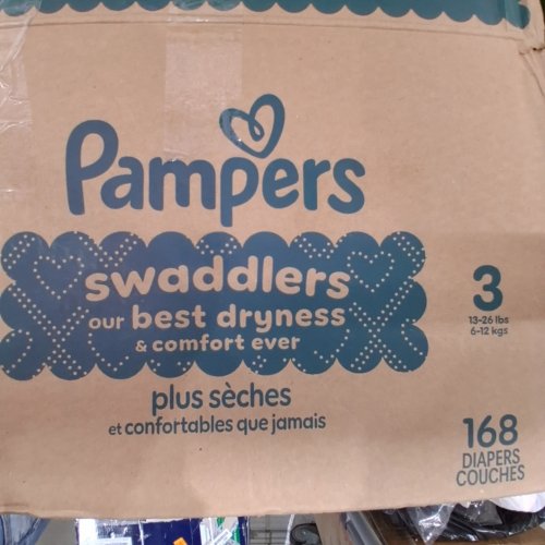 136PK PAMPERS SWADDLERS DISPOSABLE DIAPERS - SIZE 3 (13-26LBS) image 2