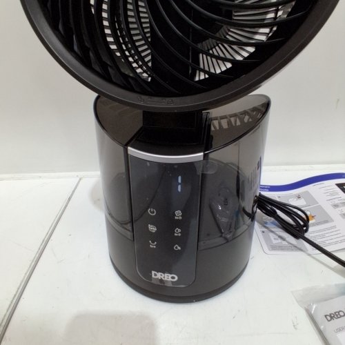 DREO TURBOCOOL 516S MISTING COOLING FAN WITH 150°+30°OMNI-DIRECTIONAL OSCILLATION, REMOTE, APP & RGB LIGHTS - 1.3L TANK - BLACK (MODEL: DR-HEC006S) image 2