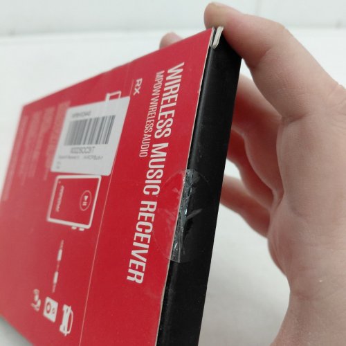 MPOW RECHARGEABLE BLUETOOTH WIRELESS MUSIC RECEIVER WITH 3.5MM AUX ADAPTER - CONNECTS UP TO 2 DEVICES SIMULTANEOUSLY - BLACK (MODEL: BH524A) image 3