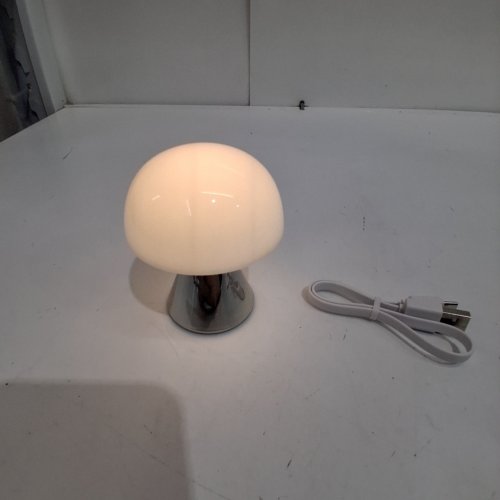 LEXON MINI MUSHROOM LED TABLE LAMP - CHROME (MODEL: LH60) image 2