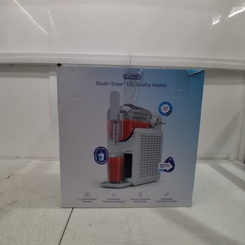 ICEMAN SLUSH-EASE SLUSHY MAKER WITH CUSTOMIZABLE THICKNESS - 68OZ - WHITE (MODEL: RJ62-WHITE-CA) image 7