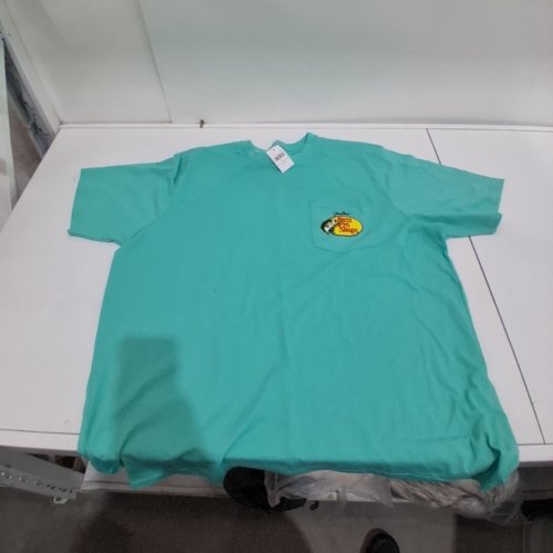 MEN'S BPS WOODCUT LOGO SHORT-SLEEVE T-SHIRT - EXTRA LARGE - AQUA image 2