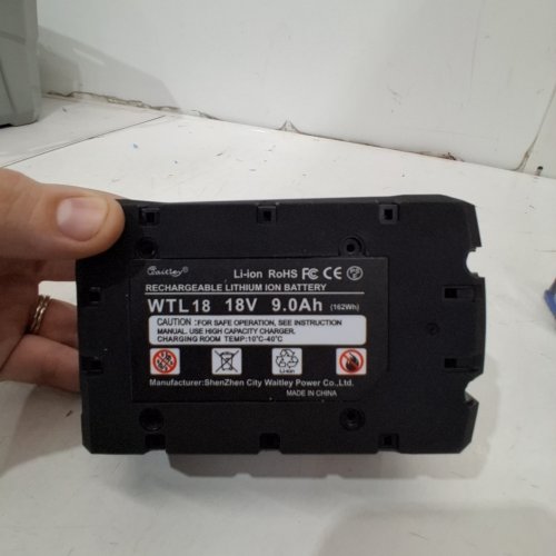 WAITLEY REPLACEMENT BATTERY COMPATIBLE WITH MILWAUKEE M18, 18V, 9.0AH, 9000MAH - BLACK/RED (MODEL: WTL18) image 3