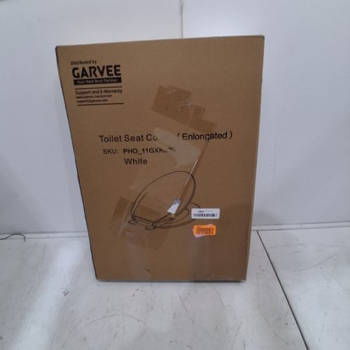 GARVEE ELONGATED SOFT CLOSE EASY CLEAN PLASTIC TOILET SEAT - 19" - WHITE - (MODEL: PHO_11GXK800) image 4