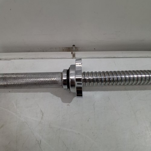OLYMPIC STANDARD WEIGHTLIFTING BARBELL - 1" X 5FT - CHROME image 3