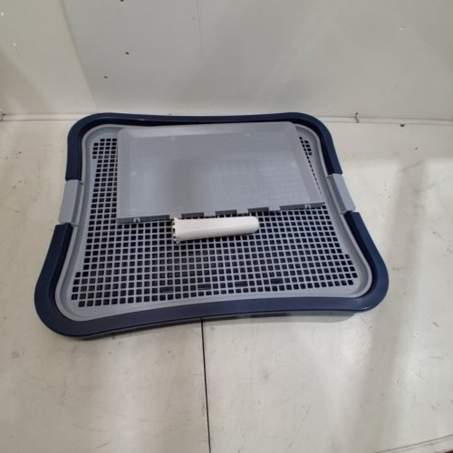 OKYDOKY INDOOR DOG POTTY PEE PAD WITH WALL - 19.7" X 23.2" X 1.4" - BLUE/GREY (MODEL: GLNXLQ-59 * 50.CA) image 2