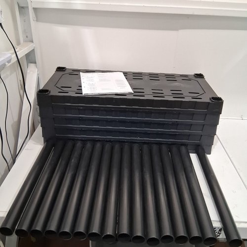 KOOLATRON 5-TIER HEAVY DUTY UTILITY SHELVING UNIT - HOLDS 100LBS PER SHELF - 30" X 14" X 75" - BLACK image 2