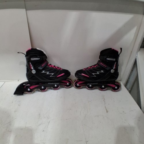 WOMEN BLADERUNNER ROLLERBLADE ADVANTAGE PRO XT INLINE SKATES - SIZE: 9 - BLACK/PINK image 2