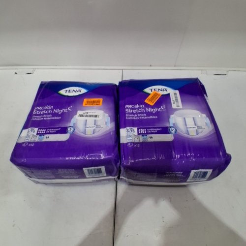 24PK ADULTS UNISEX TENA PROSKIN OVERNIGHT ABSORBENCY PADS - L/XL image 2