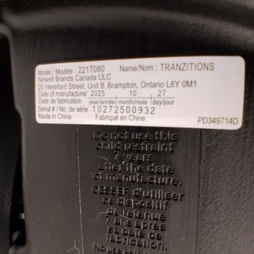 GRACO TRANZITIONS 3-IN-1 LIGHTWEIGHT ADJUSTABLE HEIGHT HARNESS BOOSTER CAR SEAT - 100LBS MAX - PURPLE (MODEL: 2217080) image 2