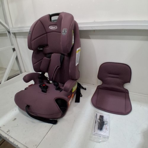 GRACO TRANZITIONS 3-IN-1 LIGHTWEIGHT ADJUSTABLE HEIGHT HARNESS BOOSTER CAR SEAT - 100LBS MAX - PURPLE (MODEL: 2217080) image 4