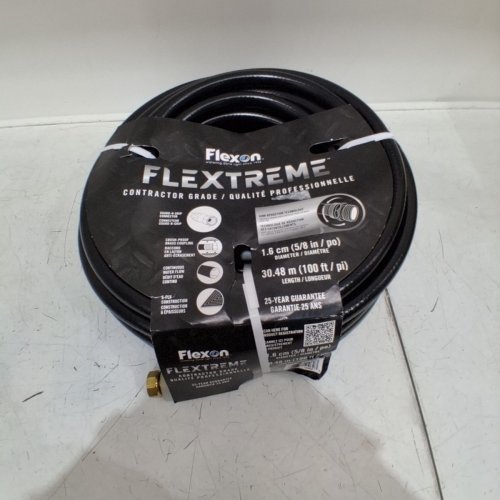 FLEXON FLEXTREME CONTRACTOR GRADE HOSE WITH GUARD & GRIP - 5/8" X 100FT - BLACK (MODEL: 1765024) image 3