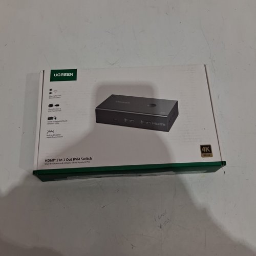 6PC UGREEN HDMI KVM SWITCH 1 MONITOR 2 COMPUTERS - BLACK (MODEL: CM571 ) image 9
