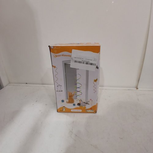 INTERACTIVE DOOR MOUNTED MOTORIZED CAT TOY WITH ACCESSOIRES - WHITE/MULTICOLORED image 5