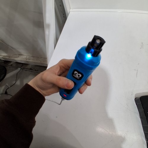 CASFUY PROFESSIONAL 2-SPEED ELECTRIC RECHARGEABLE PET DOG/CAT NAIL GRINDER WITH DIAMOND DRUM BIT GRINDER - BRIGHT BLUE image 2