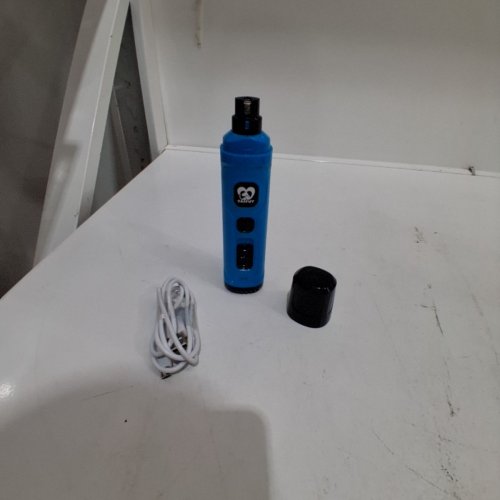 CASFUY PROFESSIONAL 2-SPEED ELECTRIC RECHARGEABLE PET DOG/CAT NAIL GRINDER WITH DIAMOND DRUM BIT GRINDER - BRIGHT BLUE image 3
