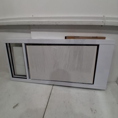 DOG DOOR FOR SLIDING GLASS DOOR - 76" - 81" - WHITE (MODEL: CWM03-XL) image 3