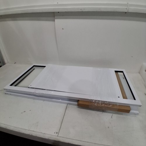 DOG DOOR FOR SLIDING GLASS DOOR - 76" - 81" - WHITE (MODEL: CWM03-XL) image 4