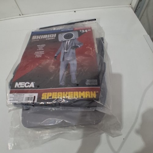 3PC KIDS NECA SKIBIDI TOILET SPEAKERMAN COSTUME - SMALL 4/6 - GREY (MODEL: 1002184) image 2