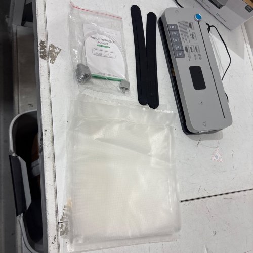 LSA APPAREL FOOD VACUUM SEALER MACHINE WITH 20 VACUUM SEALING BAGS - GREY BLACK - (MODEL: H2079) image 3