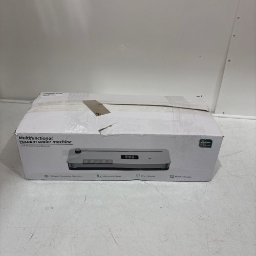 LSA APPAREL FOOD VACUUM SEALER MACHINE WITH 20 VACUUM SEALING BAGS - GREY BLACK - (MODEL: H2079) image 4