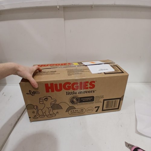 88PK HUGGIES LITTLE MOVERS BABY DIAPERS - SIZE 7 image 3