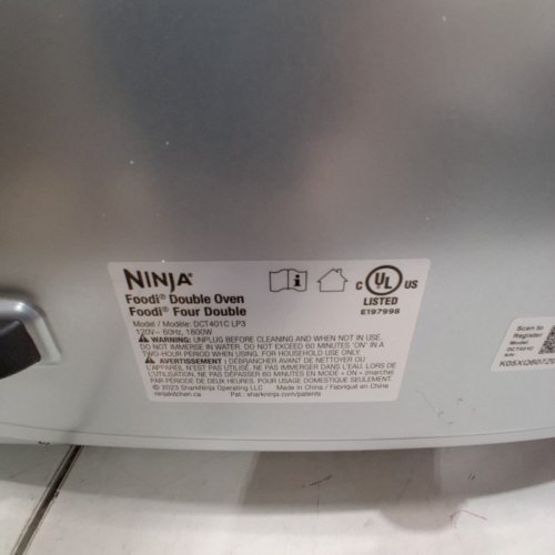 NINJA FOODI 12-IN-1 DOUBLE OVEN - SILVER/BLACK (MODEL: DCT401C LP3) image 7