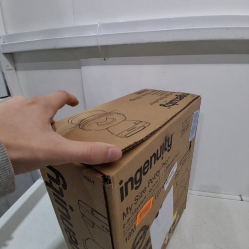 SUMMER BY INGENUITY "MY SIZE POTTY PRO" POTTY TRAINING TOILET WITH FLUSHING SOUNDS AND STORAGE - 50LBS MAX - WHITE (MODEL: 11124) image 2