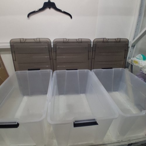 3PK IRIS STACK AND PULL STORAGE CONTAINERS - CLEAR (STYLE: TB-62) image 3