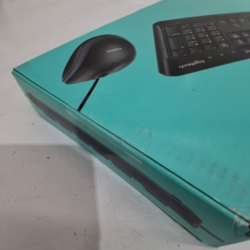 2PC LOGITECH MK120 WIRED DESKTOP KEYBOARD AND MOUSE COMBO - BLACK (MODEL : MK210 CORDED) image 3