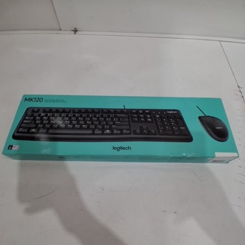 2PC LOGITECH MK120 WIRED DESKTOP KEYBOARD AND MOUSE COMBO - BLACK (MODEL : MK210 CORDED) image 4