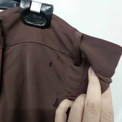 WOMEN'S REVOLVE FRONT SLIT BALLOON PANTS - EXTRA LARGE - BROWN image 3