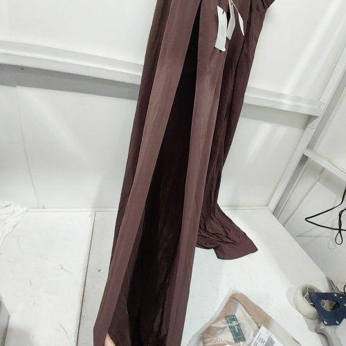 WOMEN'S REVOLVE FRONT SLIT BALLOON PANTS - EXTRA LARGE - BROWN image 5