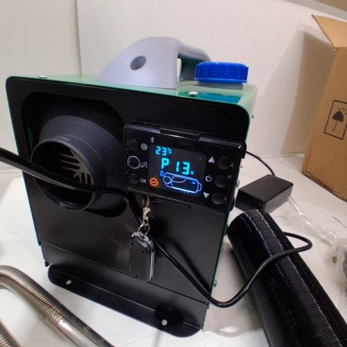 PORTABLE ALL-IN-ONE DIESEL AIR HEATER WITH REMOTE CONTROL - GREEN image 2