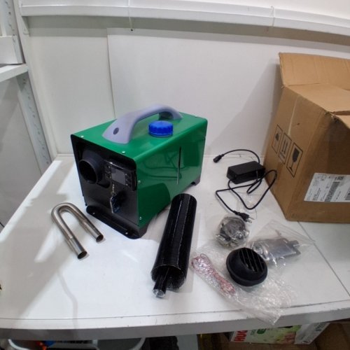 PORTABLE ALL-IN-ONE DIESEL AIR HEATER WITH REMOTE CONTROL - GREEN image 5