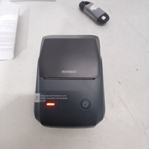 NIIMBOT LABEL MAKER WITH AUTO IDENTIFICATION - BLACK/BLUE (MODEL: B1) image 2