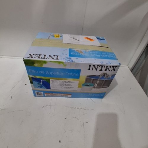 INTEX DELUXE WALL MOUNT POOL CLEANING SURFACE SKIMMER FOR ABOVE GROUND POOL - BLUE/WHITE - (MODEL: 28000E) image 3