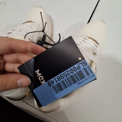 WOMEN'S MEXX CASUAL SNEAKER SHOES - SIZE 7 - WHITE/GOLD image 5