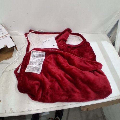 HOMEMATE ELECTRIC HEATED BLANKET - 50" X 60" - RED image 3