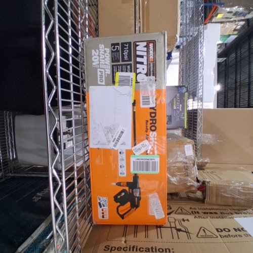 WORX NITRO HYDROSHOT 5-IN-1 CORDLESS LIGHT-DUTY ELECTRIC PRESSURE WASHER - 710PSI - 20V - BLACK/ORANGE (MODEL: WG633) image 5