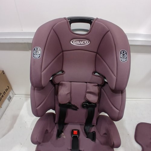 GRACO TRANZITIONS 3-IN-1 LIGHTWEIGHT ADJUSTABLE HEIGHT HARNESS BOOSTER CAR SEAT WITH CUP HOLDERS - 100LB MAX WEIGHT - ELOISE PURPLE (MODEL: 2217080) image 6