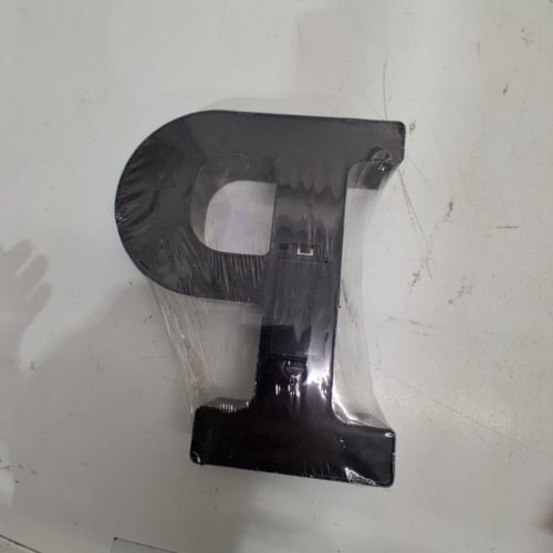 LIGHT UP LETTER "P" DECORATIVE SIGN - 9" - BLACK image 3