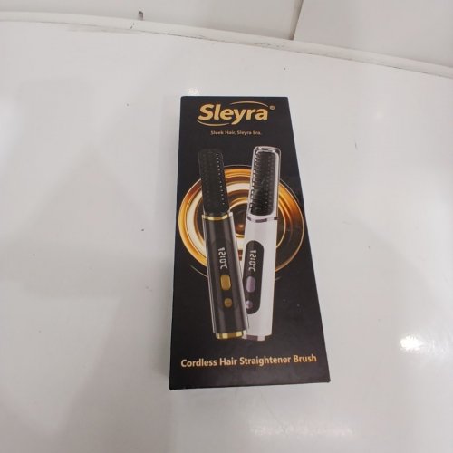 SLEYRA CORDLESS HAIR STRAIGHTENER BRUSH - 35W, 4000MAH - BLACK AND GOLD (MODEL: S11) image 4