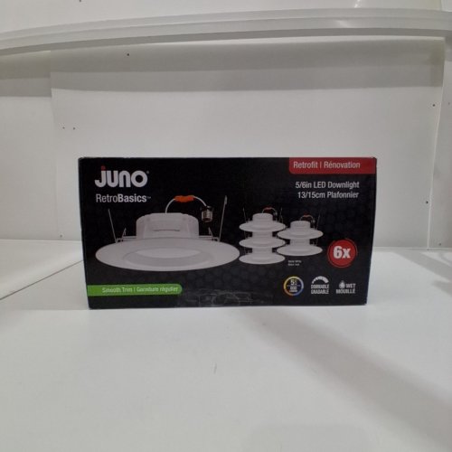6PK JUNO LED RECESSED DOWNLIGHTS - 5"/ 6" - WHITE (ITEM: RB56S SWW5 CP6 MW M2) image 5