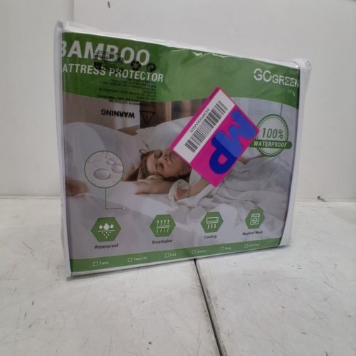 GOGREEN BAMBOO WATERPROOF MATTRESS PROTECTOR FOR 6" - 15" HIGH - KING - WHITE image 4
