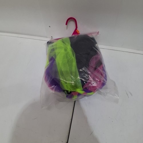2PC GIRL'S PARTYHOLIC WITCHY WITCH COSTUME SET - MEDIUM 8/10 - BLACK / PURPLE / GREEN image 4