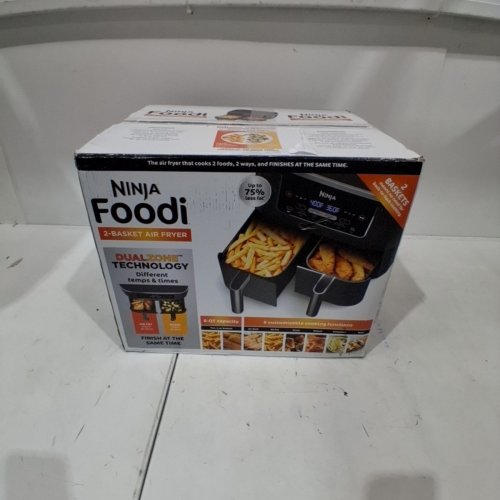NINJA FOODI 6-IN-1 MATCHCOOK DUAL BASKET AIR FRYER - 8QT. TOTAL CAPACITY - BLACK/GREY (MODEL: DZ201C) image 7